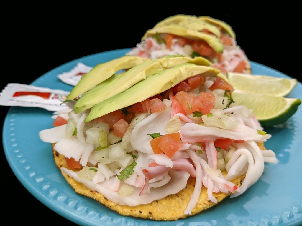 #11 Two Crab Tostadas (Jaiva)